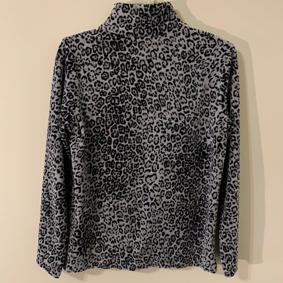 Jones New York Signature Velour Zip Up Jacket - Picture 7 of 12